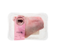 Embalagem de pernil de porco, com rótulo 'PORCO NACIONAL PERNIL'.