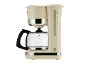 Máquina de café creme com jarra de vidro, capacidade máxima de 10 chávenas.