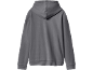 Camisola cinzenta com capuz, vista traseira