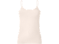 Camisola de alças básica feminina em bege claro