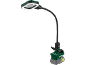 Luz de trabalho LED sem fio com pescoço de ganso flexível e braçadeira