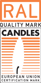 Selo de qualidade: velas, marca de certificação da União Europeia.