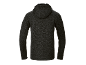 Hoodie de malha mesclada preta, vista traseira