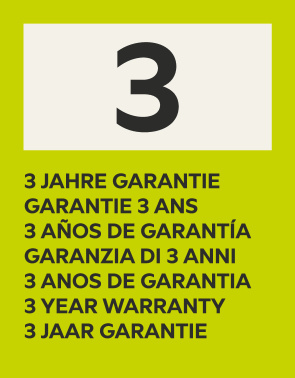 3 anos de garantia.