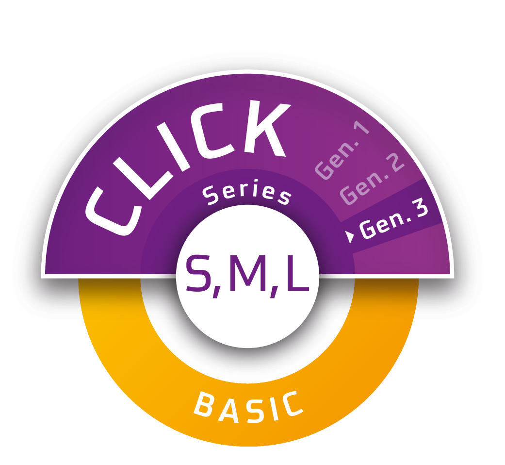 Selo CLICK Series S, M, L, BASIC, Gen. 1, Gen. 2, Gen. 3.