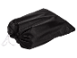 Saco preto com cordão e corda branca