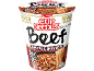 Noodles de copo com carne de vaca, sopa aromática picante, Asian blast, pronto em 3 minutos.