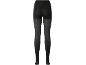 Collants pretos femininos, vistos por trás.