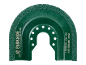 Ferramenta de lixar semicircular verde com texto HG09840 Z64 B2 e IAN 500086_2504.