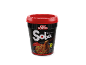 Copo de noodles soba com sabor a chili, pronto em 3 minutos, estilo wok, vegetariano.