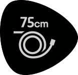 Mangueira de 75 cm.