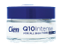 Creme de noite Q10 Intense para todos os tipos de pele num frasco de vidro com tampa azul.