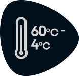 Selo de temperatura: 60°C - 4°C.