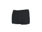 Boxers pretos masculinos com cós elástico.