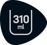 Selo indicando 310 ml.