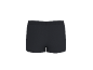 Boxers pretos masculinos, vista traseira.