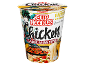 Copo de noodles de frango com tema My Hero Academia, estilo asiático clássico.