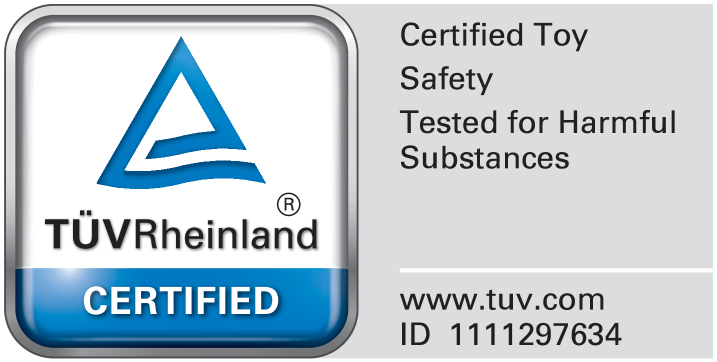 Segurança de brinquedo certificada, testada para substâncias nocivas. ID 1111297634.