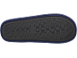 Sola antiderrapante de chinelo em azul-marinho com padrão de grade.