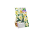 Embalagem com 8 bolbos de narciso 'Changing Colors' com flores brancas e amarelas.