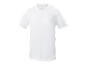 T-shirt branca lisa de decote em V para homem