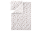Conjunto de capa de edredão e almofada com padrão floral de linhas finas