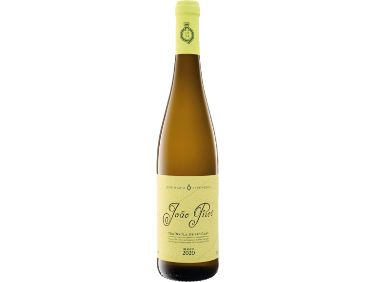 Garrafa de vinho branco João Pires 2020 da Península de Setúbal.