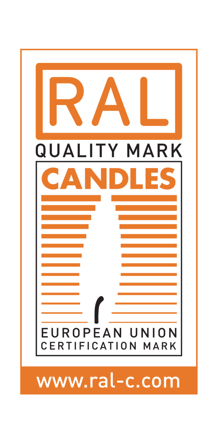 Marca de qualidade RAL velas, marca de certificação da União Europeia, www.ral-c.com