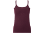 Camisola de alças básica feminina em cor bordô.