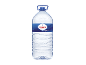 Garrafão de água mineral com rótulo azul e pega, 5,4 litros.
