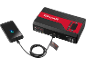 Arrancador portátil e power bank a carregar um smartphone, com a marca 'ULTIMATE SPEED'.