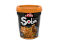 Copo de noodles soba com sabor a pato à Pequim, pronto em 3 minutos.