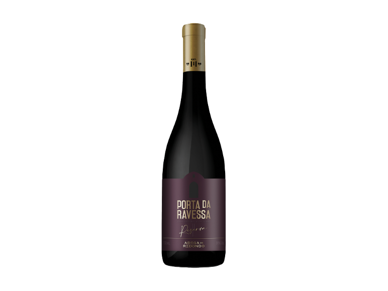Garrafa de vinho tinto Reserva com rótulo Porta da Ravessa, 750ml, 14% vol.