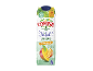Cartão de bebida de manga e laranja, adoçada com stevia, com baixas calorias.