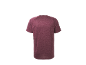 T-shirt masculina de manga curta cor de vinho, vista traseira