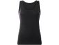 Top básico preto de alças para mulher
