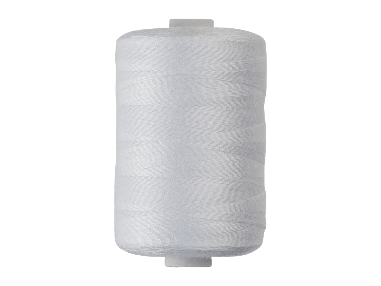 Bobina de linha branca para costura
