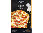 Pinsa com salsicha pepperoni picante estilo 'nduja e mozzarella numa base tipo focaccia.