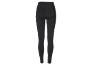 Leggings desportivas pretas de mulher com cintura alta, vista traseira