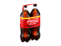 Pack de duas garrafas de cola sem açúcar com banda promocional amarela.