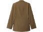 Blazer feminino castanho de manga comprida, vista traseira