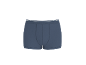 Boxers masculinos azuis com cós branco.