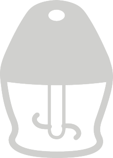 Selo com um símbolo estilizado dentro de uma seção transparente.