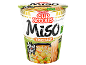 Massa instantânea com sabor a miso vegetal, pronta em 3 minutos.
