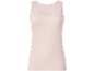 Top básico liso rosa claro para mulher