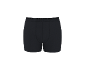 Boxers pretos masculinos com cós elástico.