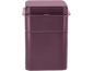 Recipiente de armazenamento retangular roxo com tampa