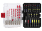 Conjunto de brocas e pontas de aparafusar com estojo, incluindo brocas de 3-8mm e pontas PZ2, PH2, T15-T40.