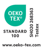 Certificação OEKO-TEX® STANDARD 100 SH020 268363 Testex
