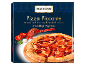 Pizza Piccante de forno a lenha com salame fumado e pepperoni Nduja, estilo napolitano, 398g.